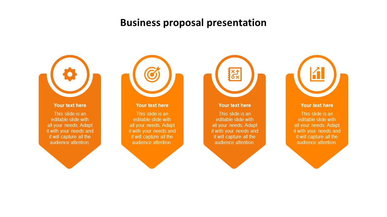 business proposal presentation-orange